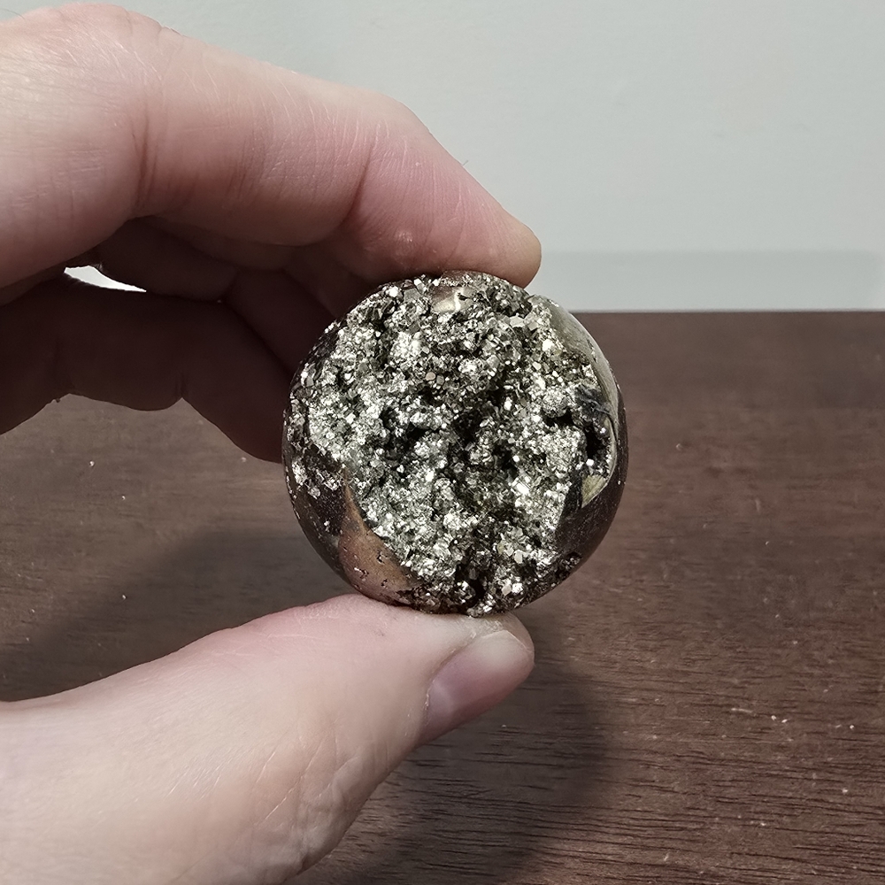 Pyrite Crystal Sphere #B 37 ..